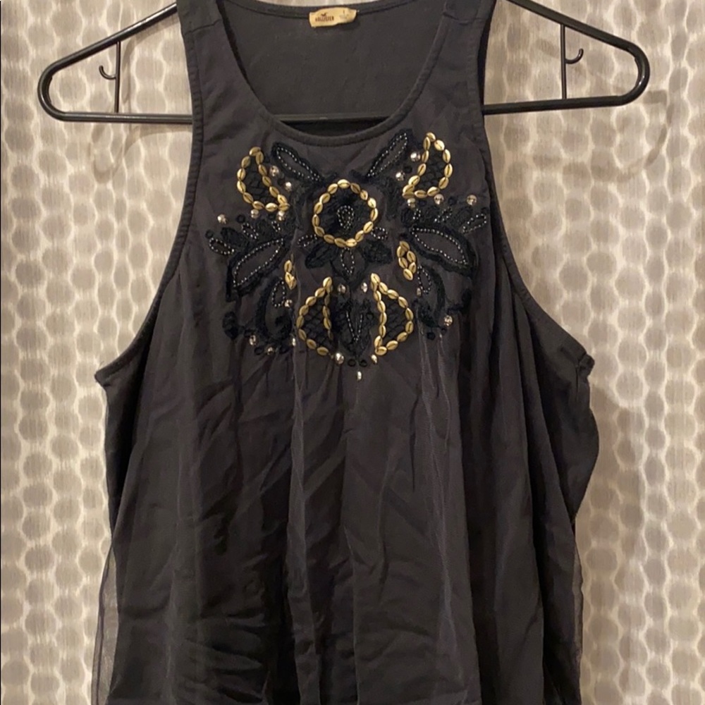 Hollister embellished tank
